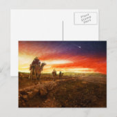 Bijbel - Wise mannen - The Magi arriveert 1920 Briefkaart (Voorkant / Achterkant)