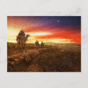 Bijbel - Wise mannen - The Magi arriveert 1920 Briefkaart