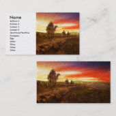 Bijbel - Wise mannen - The Magi arriveert 1920 Visitekaartje (Voorkant / Achterkant)