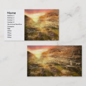 Bijbel - Yea, hoewel ik door de vallei van 1920 lo Visitekaartje (Voorkant / Achterkant)