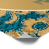 Bijbel zoekt God Eerste Floral Poster (Hoek)