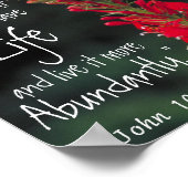 bijbelaanmoediging John 10:10 Poster (Hoek)