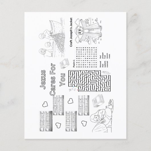 Bijbelactiviteiten Printbaar om te lamineren als p Flyer (Voorkant)