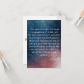 Bijbelbaar Wenskaart met 2:4 KJV-scriptie Kaart (Voorkant / Achterkant in situ)