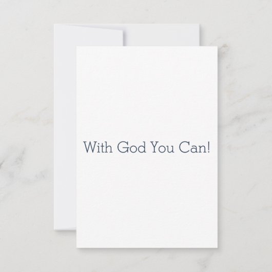 Bijbelbaar Wenskaart met 2:4 KJV-scriptie Kaart (Achterkant)