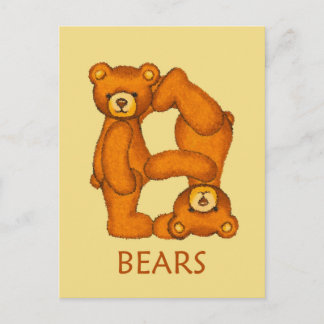 Bijbelbare Beren~Beren van de liefde Al~Scriptkaar Briefkaart