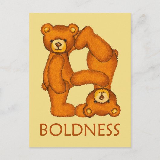 Bijbelbare Beren ~ Boldness-scripts Briefkaart (Voorkant)