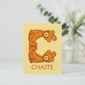 Bijbelbare Beren ~ Chaste-scripts ~ Flashcard Briefkaart (Staand voorkant)
