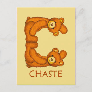 Bijbelbare Beren ~ Chaste-scripts ~ Flashcard Briefkaart