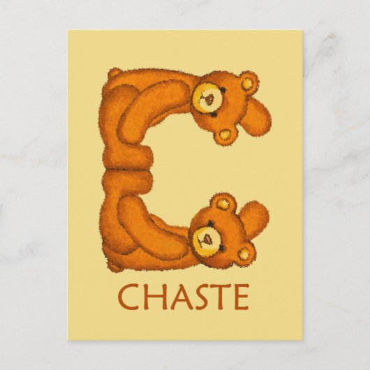 Bijbelbare Beren ~ Chaste-scripts ~ Flashcard Briefkaart (Voorkant)