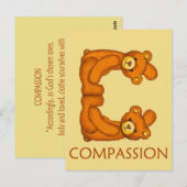 Bijbelbare Beren ~ Compassion Scripts ~ Flashcards Briefkaart (Voorkant / Achterkant)
