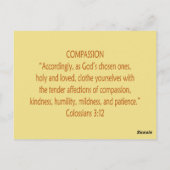 Bijbelbare Beren ~ Compassion Scripts ~ Flashcards Briefkaart (Achterkant)