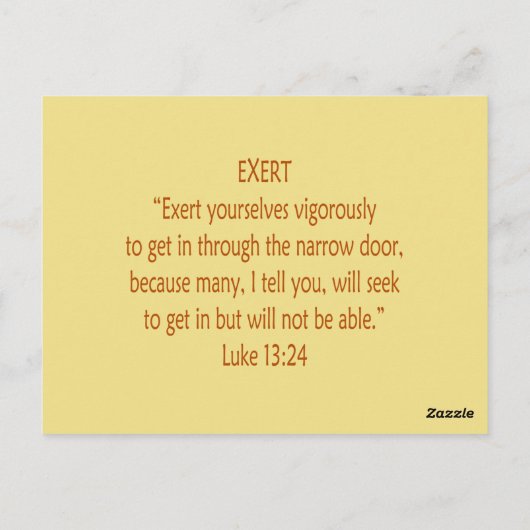 Bijbelbare Beren ~ EXert ~ Flashcard Briefkaart (Achterkant)