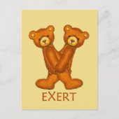 Bijbelbare Beren ~ EXert ~ Flashcard Briefkaart (Voorkant)