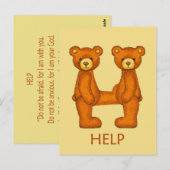 Bijbelbare Beren~Help-scripts ~Flashcard Briefkaart (Voorkant / Achterkant)