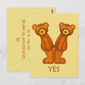 Bijbelbare Beren ~ Ja scripts ~ Flashcard Briefkaart (Voorkant / Achterkant)