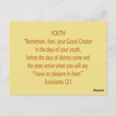 Bijbelbare Beren ~ Jongerenscripts ~ Flashcard Briefkaart (Achterkant)