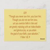 Bijbelbare Beren ~ Joy Scripting Briefkaart (Achterkant)