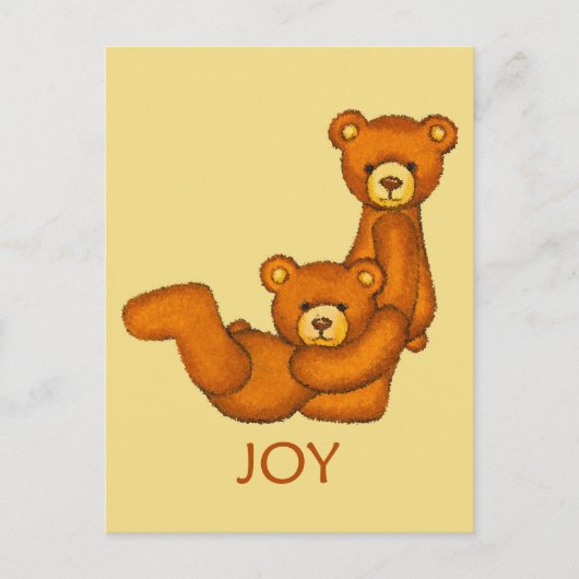 Bijbelbare Beren ~ Joy Scripting Briefkaart (Voorkant)