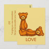 Bijbelbare Beren ~ Liefde Scripts 4 ~ Flashcards Briefkaart (Voorkant / Achterkant)