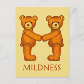 Bijbelbare Beren ~ Mildness Scripts ~ Flashcards Briefkaart