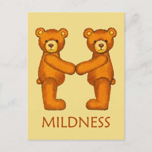 Bijbelbare Beren ~ Mildness Scripts ~ Flashcards Briefkaart (Voorkant)