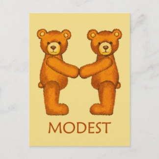 Bijbelbare Beren ~ Modest scripts ~ Flashcard Briefkaart