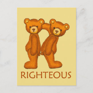 Bijbelbare Beren ~ Robuuste scripts ~ Flashcard Briefkaart