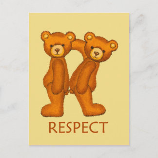 Bijbelbare Beren ~ Scriptkaart respecteren Briefkaart