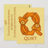 Bijbelbare Beren ~ stille scripts ~ Flashcard Briefkaart (Voorkant / Achterkant)