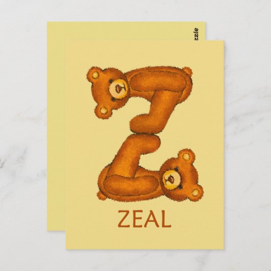 Bijbelbare Beren ~ Zeesleutel ~ Flashcard Briefkaart (Voorkant / Achterkant)