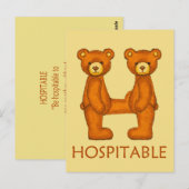Bijbelbare Beren ~ Ziekenbare scripts ~ Flashcard Briefkaart (Voorkant / Achterkant)
