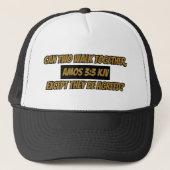 Bijbelbare versie van Amos 3:3 KJV-scripts Trucker Pet (Voorkant)