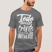 Bijbelbericht Christelijke God in het Spaans T-shirt (Voorkant)