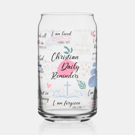 Bijbelbevestigingen Blikvorm Glas (Links)