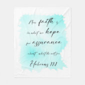 Bijbelblauw schouderblad fleece deken (Voorkant)