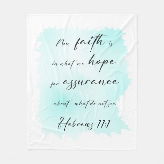 Bijbelblauw schouderblad fleece deken (Voorkant)