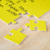 Bijbelboek Lijst Scare Hell Out Funny Christelijk Legpuzzel (Zijkant)