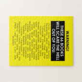 Bijbelboek Lijst Scare Hell Out Funny Christelijk Legpuzzel (Horizontaal)