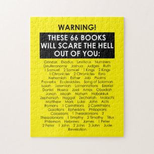 Bijbelboek Lijst Scare Hell Out Funny Christelijk Legpuzzel