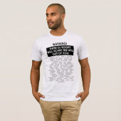 Bijbelboek Lijst Scare Hell Out Funny Christelijk T-shirt (Voorkant volledig)