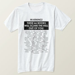Bijbelboek Lijst Scare Hell Out Funny Christelijk T-shirt