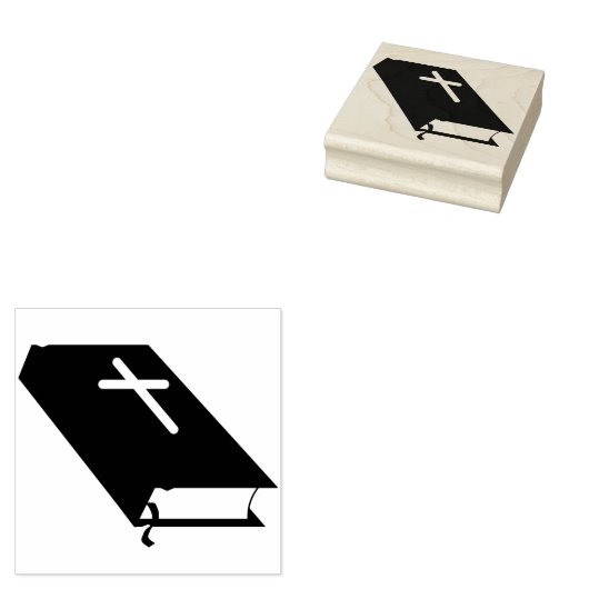 Bijbelboek silhouet kunst stempel (Gestempeld)