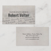 Bijbelchristendom-religieus Visitekaartje (Voorkant / Achterkant)