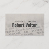 Bijbelchristendom-religieus Visitekaartje (Voorkant)