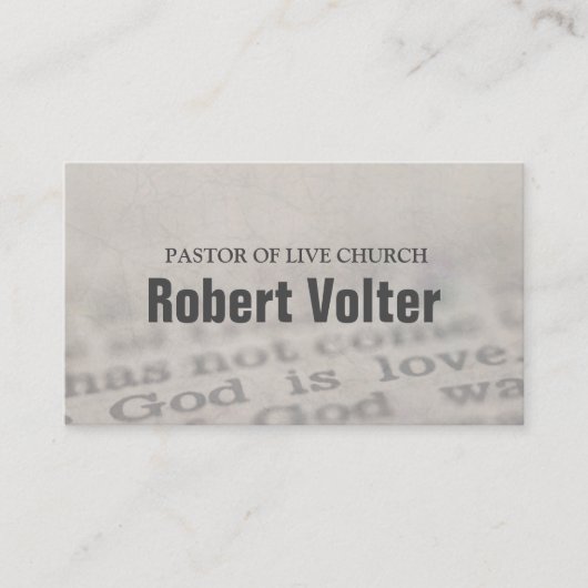 Bijbelchristendom-religieus Visitekaartje (Voorkant)