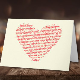 Bijbelcitaat 1 Corinthians 13 Love Heart Art Desig Kaart