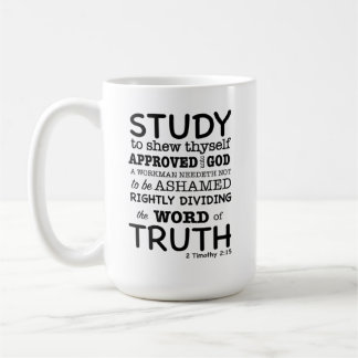 Bijbelcitaat 2 Timothy 2:15 Koffiemok