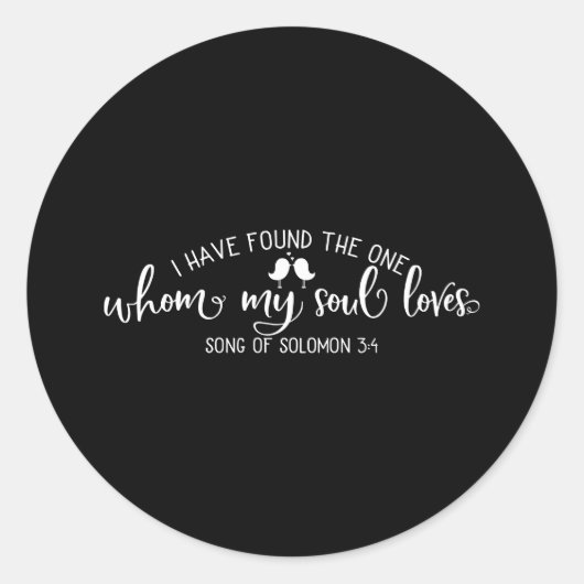 Bijbelcitaat dat ik heb gevonden ronde sticker (Voorkant)