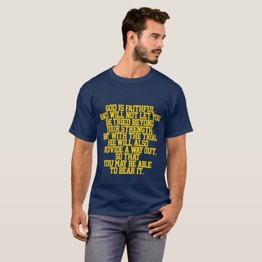 Bijbelcitaat Grafische T-shirt (Voorkant volledig)